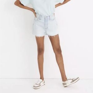 Light Wash Denim Cutoff Shorts - Women